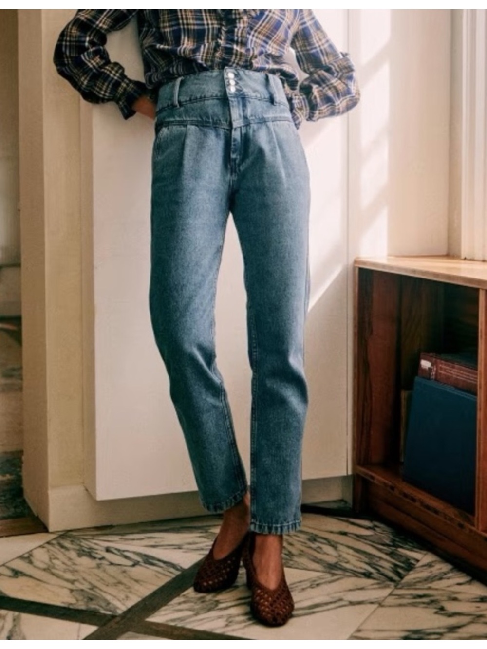 Sezane • Sama Denim Trouser • Size 40 (8)